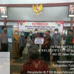 Penyaluran BLT DD Tahap II Bulan Februari Desa Kiping Tahun Anggaran 2021